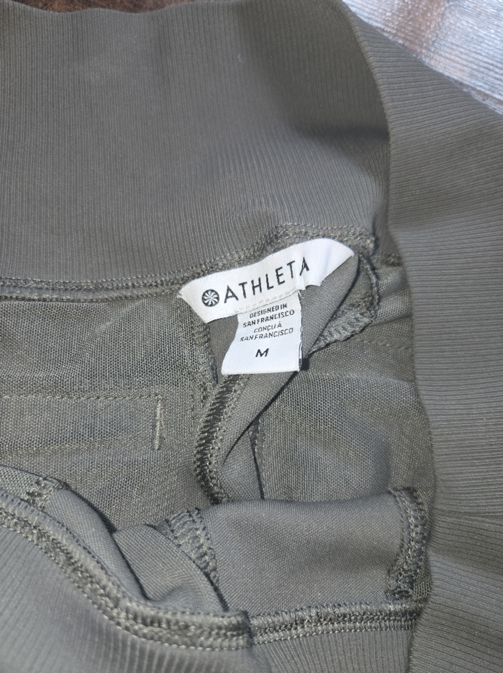 Athleta Venice Olive Joggers [Medium] Athleisure Stretch Comfort Pants - Picture 2 of 13